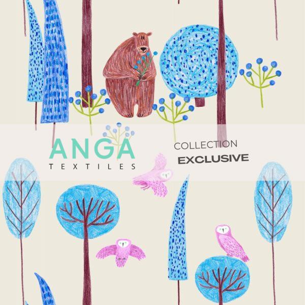 French Terry - Ours dans la foret