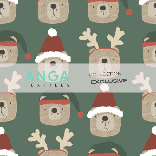 French Terry - Animaux de Noël