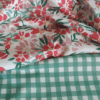 French Terry - Fleurs rouge - Image 2