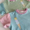 Jersey uni - Rose poudré - Image 3