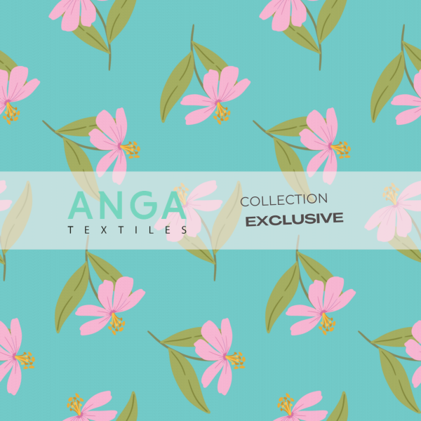 Jersey - Fleurs exotiques