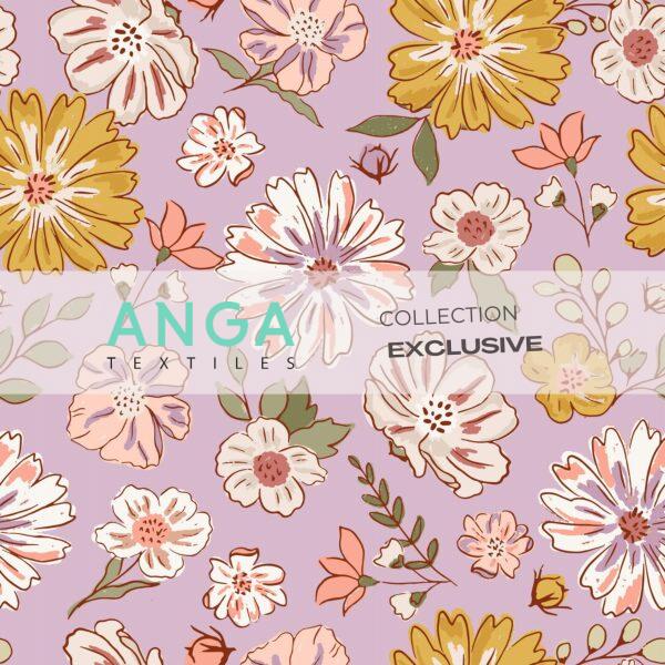 Jersey - Fleurs de mai (gros imprimé)