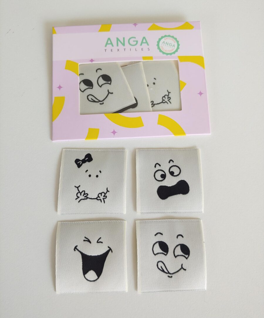 Étiquettes tissées à coudre - Les petites faces - Image 2