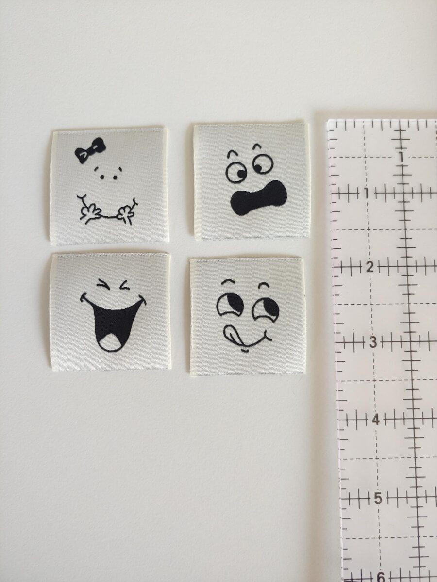 Étiquettes tissées à coudre - Les petites faces - Image 3