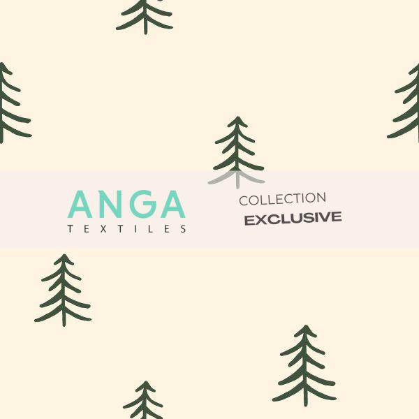 Jersey épais - Sapins minimalistes