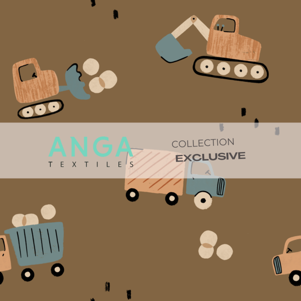 Jersey épais - Camions et terre