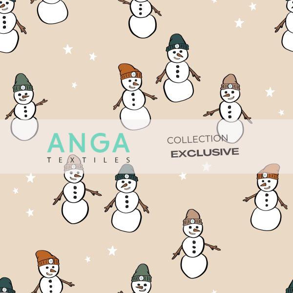 Coton ouaté - Bonhomme de neige