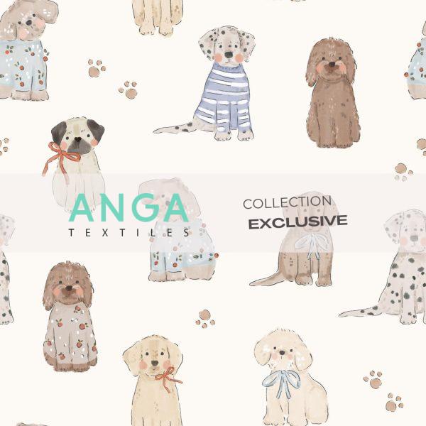 Coton ouaté - Chiens d'hiver