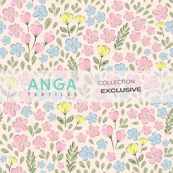 Jersey - Collage de fleurs