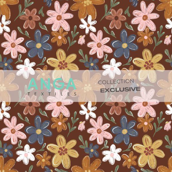 Coton ouaté - Fleurs d'automne